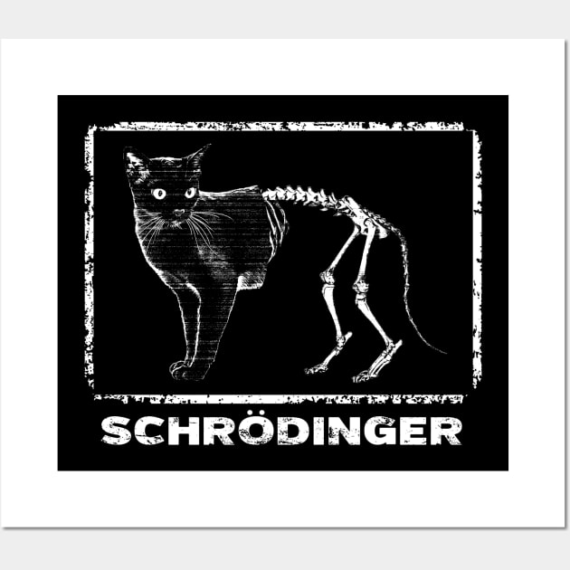 Schrodinger's cat_WHT Wall Art by C3D3sign